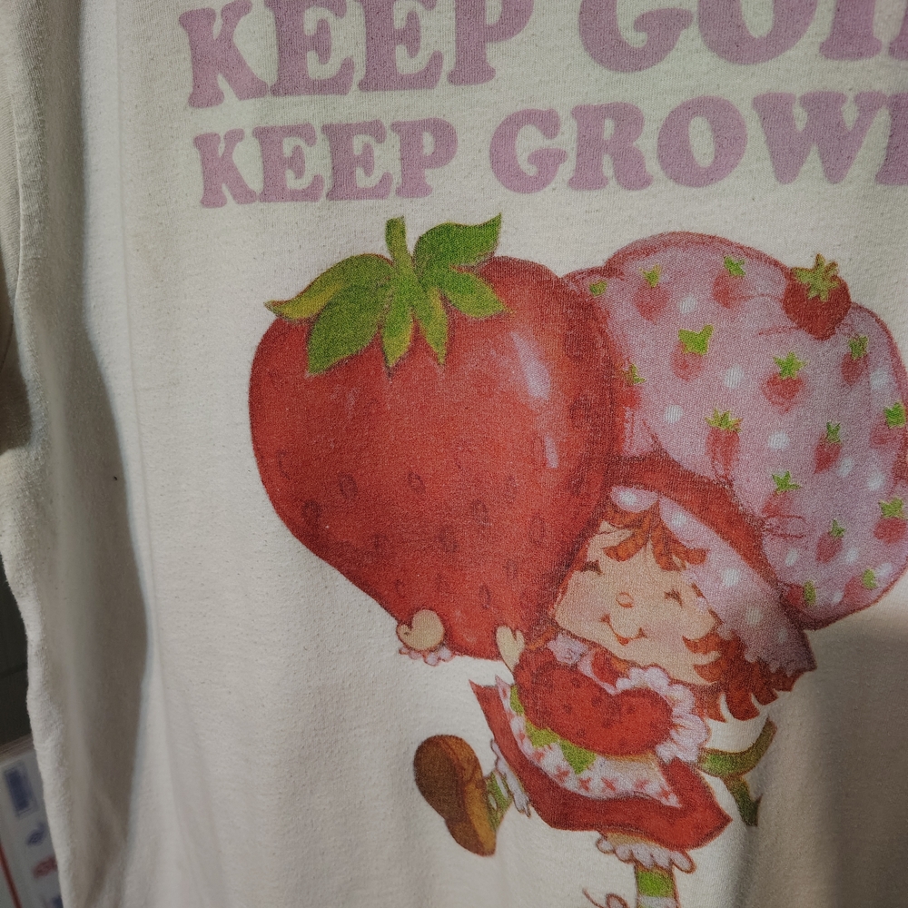 Kids T-Shirt - Cream with Pink and Red Design - Picture 2 of 10